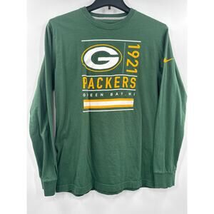 Nike Green Bay Packers long sleeves shirt green size L